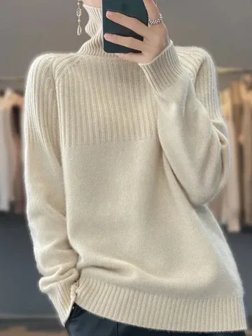 Women's Cashmere Sweater Turtleneck