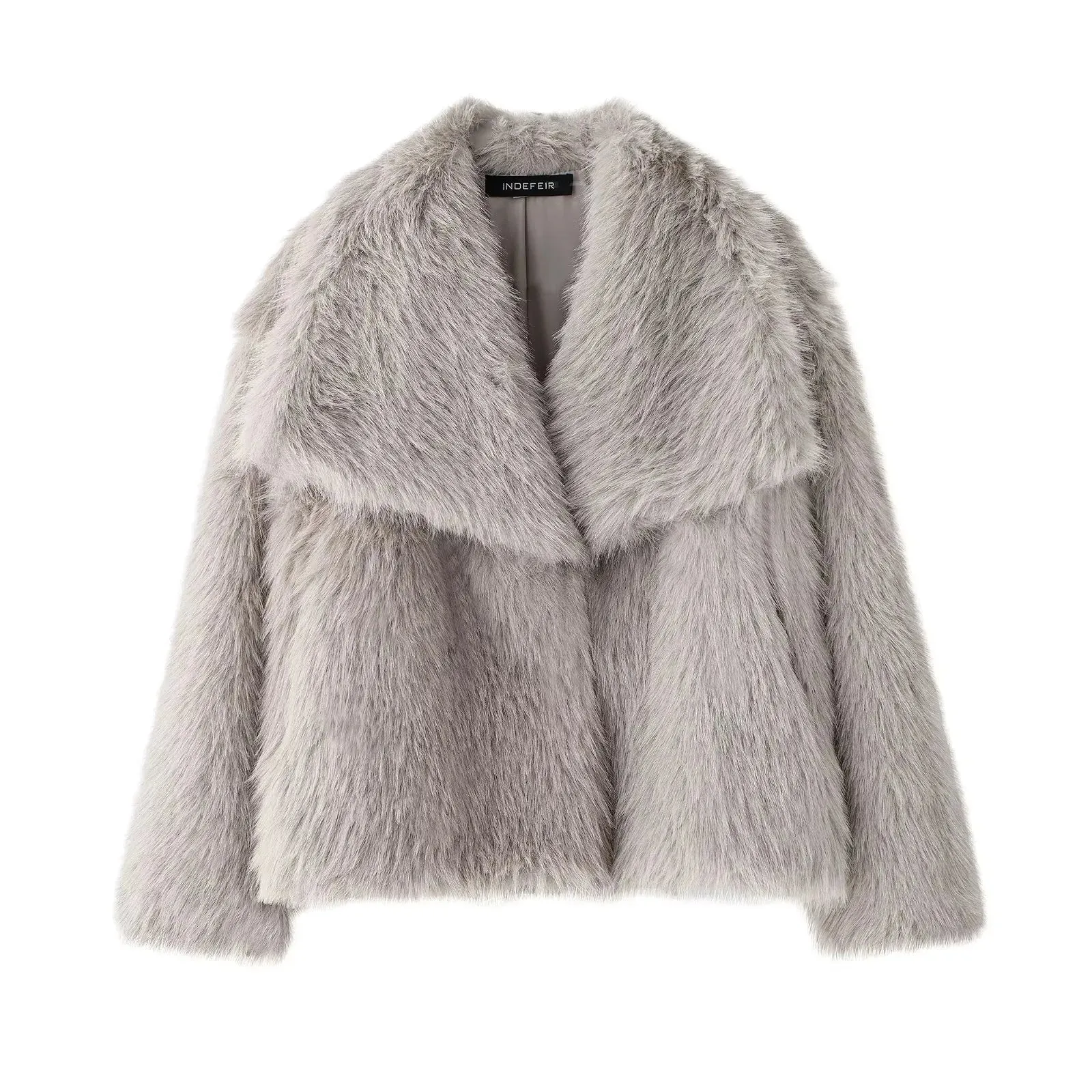 Women's Cotton-Polyester Casual Jacket – Solid Single-Breasted Outerwear