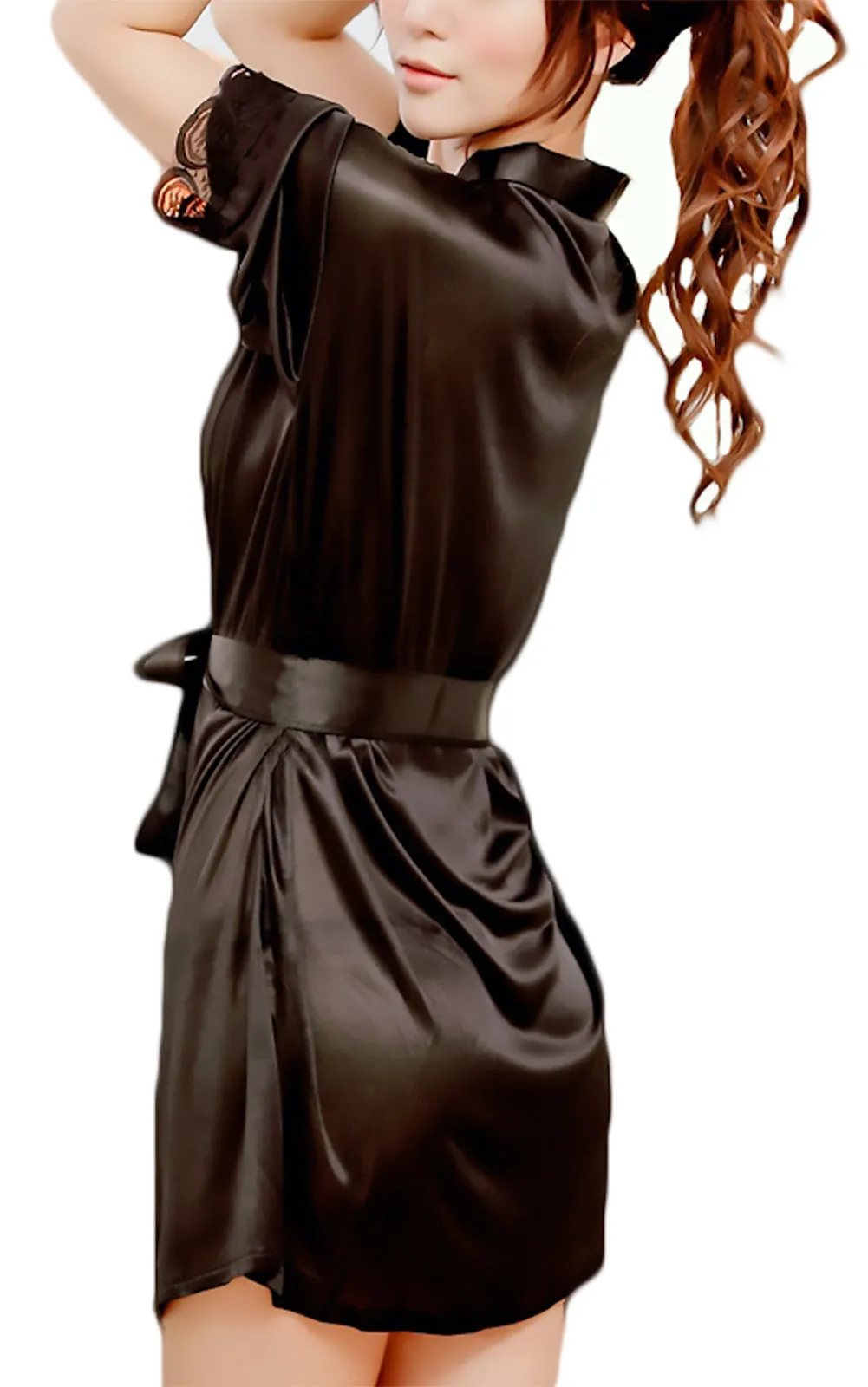 Xs and Os Women's Satin nightwear robe (Plus size)
